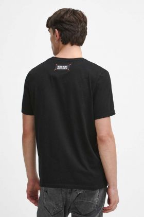 Medicine tricou din bumbac barbati, culoarea negru, cu imprimeu