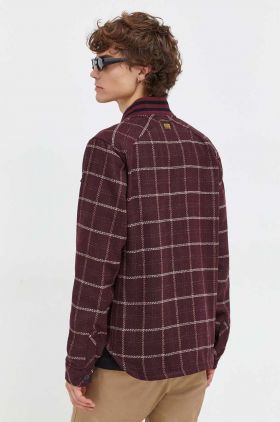 G-Star Raw geaca barbati, culoarea bordo, de tranzitie