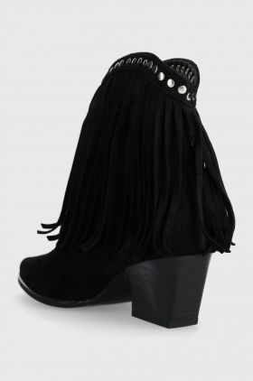 Answear Lab cizme femei, culoarea negru, cu toc drept
