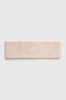 Nike bentita pentru cap Waffle culoarea bej