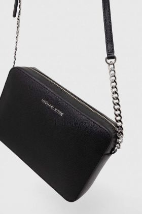 MICHAEL Michael Kors poseta de piele culoarea negru