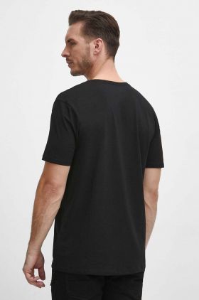 Medicine tricou din bumbac barbati, culoarea negru, cu imprimeu