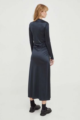 Day Birger et Mikkelsen rochie culoarea negru, maxi, evazati