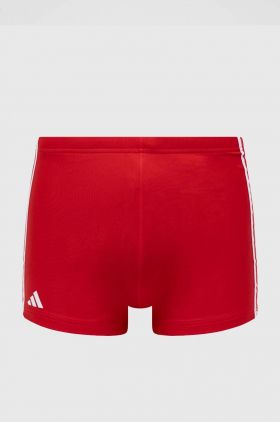 adidas Performance costum de baie 3 Stripes culoarea roșu HT2075