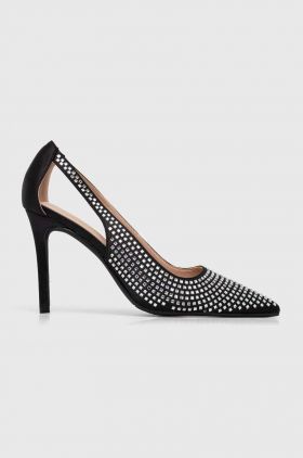 Answear Lab pantofi cu toc culoarea negru