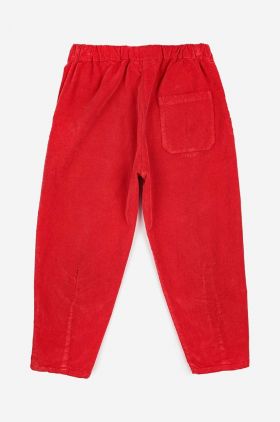 Bobo Choses pantaloni de trening pentru copii culoarea rosu, neted