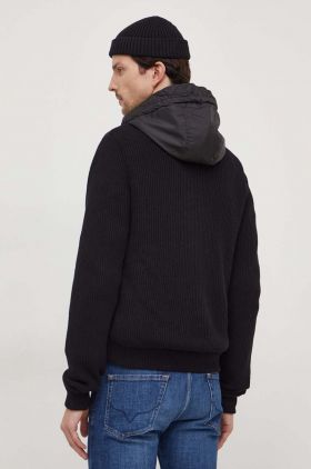 Pepe Jeans geaca Martin barbati, culoarea negru, de tranzitie