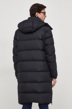 BOSS geaca de puf barbati, culoarea negru, de iarna