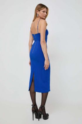 Bardot rochie midi, mulata