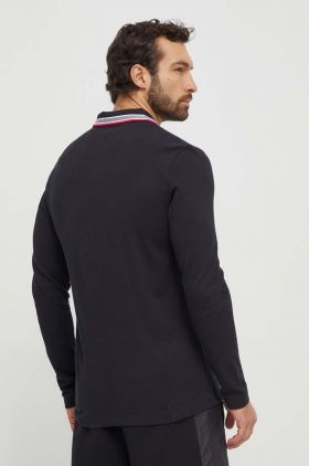 BOSS Green longsleeve din bumbac culoarea negru, uni 50506191