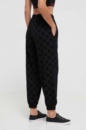 HUGO pantaloni de trening culoarea negru, cu model 50511007