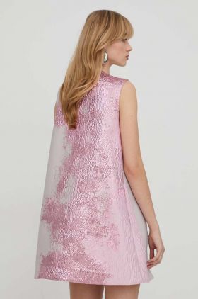 Stine Goya rochie culoarea roz, mini, evazați SG5719