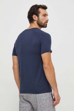 BOSS tricou din bumbac bărbați, culoarea bleumarin, cu imprimeu 50517970