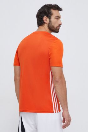 adidas Performance tricou de antrenament Tabela 23 culoarea portocaliu, cu imprimeu  IB4927