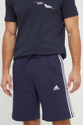 adidas pantaloni scurți bărbați, culoarea bleumarin IJ6484