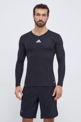 adidas Performance longsleeve de antrenament Team Base culoarea negru, cu imprimeu GN5677