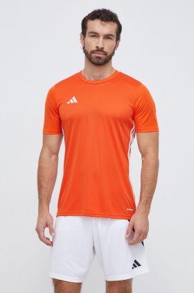 adidas Performance tricou de antrenament Tabela 23 culoarea portocaliu, cu imprimeu  IB4927