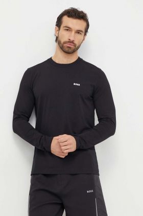 BOSS Green longsleeve bărbați, culoarea negru, uni 50506365