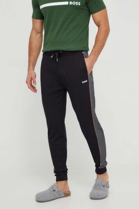 BOSS pantaloni de lounge culoarea negru, cu model 50511052