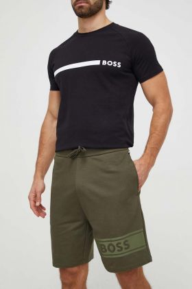 BOSS pantaloni scurți din bumbac culoarea verde 50510635