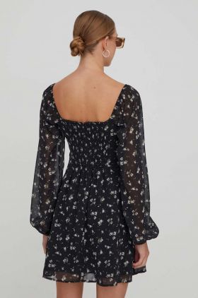 Hollister Co. rochie culoarea negru, mini, evazati