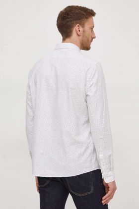 BOSS cămașă din bumbac bărbați, culoarea alb, cu guler clasic, regular 50510014