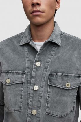 AllSaints camasa din bumbac Harrier barbati, cu guler clasic, relaxed