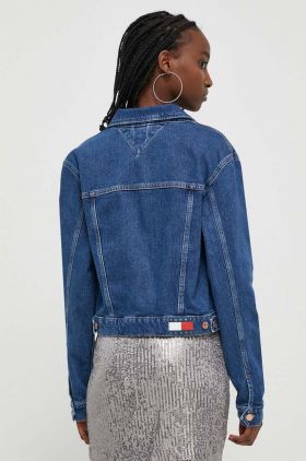 Tommy Jeans geacă din denim femei, de tranziție DW0DW17211