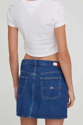 Tommy Jeans fustă din denim mini, creion DW0DW17287