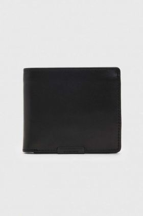 AllSaints portofel de piele Blyth barbati, culoarea negru