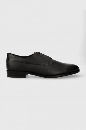 BOSS pantofi de piele Colby barbati, culoarea negru, 50511626