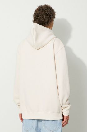 Alpha Industries bluză Basic Hoody Small Logo bărbați, culoarea alb, cu glugă, cu imprimeu 196318.578-white