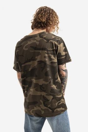 Alpha Industries tricou Basic bărbați, culoarea verde, cu model 100501C.239-green