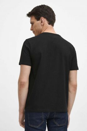 Medicine tricou din bumbac barbati, culoarea negru, cu imprimeu