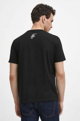 Medicine tricou barbati, culoarea negru, cu imprimeu