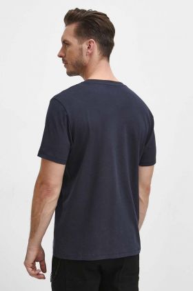 Medicine tricou din bumbac barbati, culoarea albastru marin, cu imprimeu