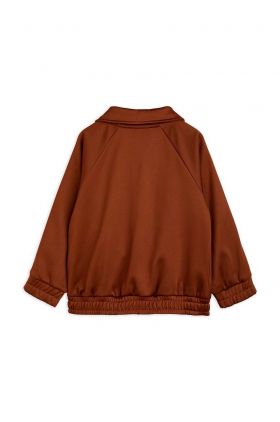 Mini Rodini bluza copii culoarea maro, cu imprimeu