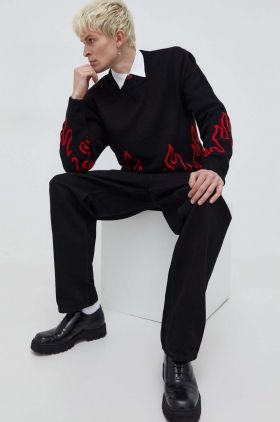 HUGO cămașă bărbați, culoarea alb, cu guler clasic, regular 50508633