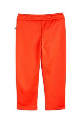 Mini Rodini pantaloni de trening pentru copii culoarea rosu, cu imprimeu