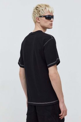 HUGO tricou din bumbac bărbați, culoarea negru, cu imprimeu 50504718