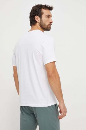 BOSS tricou din bumbac bărbați, culoarea alb, cu imprimeu 50503276