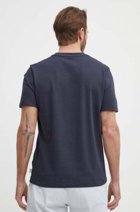 Pepe Jeans tricou din bumbac barbati, culoarea albastru marin, cu imprimeu