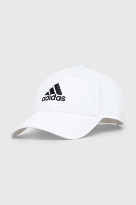 adidas șapcă de baseball din bumbac culoarea alb, cu imprimeu IB3243