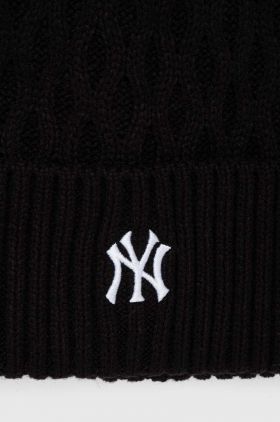 47brand caciula MLB New York Yankees culoarea negru, din tesatura neteda