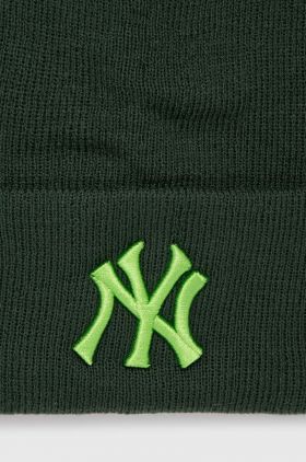 47brand caciula MLB New York Yankees culoarea verde, din tricot gros