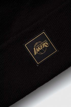 New Era caciula culoarea negru, din tricot gros, LOS ANGELES LAKERS