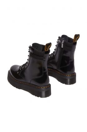 Dr. Martens bocanci de piele Jadon Hardware II femei, culoarea negru, cu platforma, DM30932001