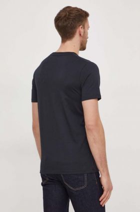 Pepe Jeans tricou din bumbac Castle barbati, culoarea negru, cu imprimeu