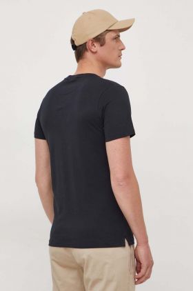 Pepe Jeans tricou din bumbac CHASE barbati, culoarea negru, cu imprimeu