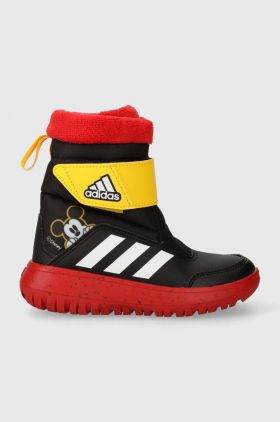 adidas cizme de iarna pentru copii IG7189 Winterplay Mickey C CBLACK/FTWWHT culoarea negru